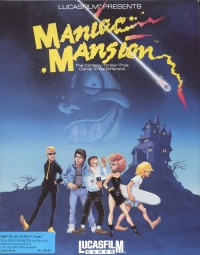 Maniac Mansion (white 3.5 disk) Box Art