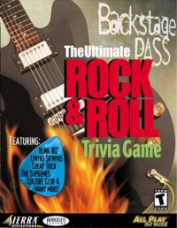 Backstage Pass: The Ultimate Rock & Roll Trivia Game Box Art