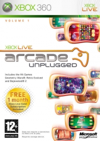 Xbox Live Arcade Unplugged Volume 1 Box Art