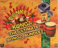 Nintendo GameCube DOL-001 - Donkey Konga: The Ultimate Bongo Bundle! (Purple) Box Art