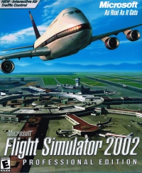 Microsoft Flight Simulator 2002: Professional Edition Box Art