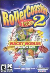 RollerCoaster Tycoon 2: Wacky Worlds Box Art