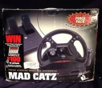 Mad Catz Analog Steering Wheel for Nintendo 64 w/ Foot Pedals Box Art