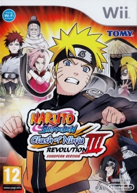 Naruto Shippuden: Clash of Ninja Revolution III European Version Box Art