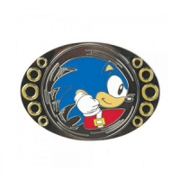 Sonic spinning belt buckle Box Art