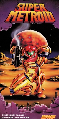 Super Metroid Nintendo Power Poster Box Art