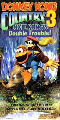 Donkey Kong Country 3: Dixie's Double Trouble Nintendo Power Poster Box Art