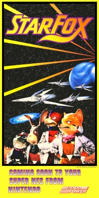 Star Fox Nintendo Power Poster Box Art