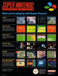 Super Nintendo Now You're Playing With Super Power Poster Box Art