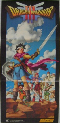 Dragon Warrior III Nintendo Power poster Box Art
