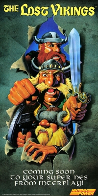 Lost Vikings, The Nintendo Power Poster Box Art