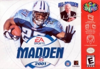 Madden NFL 2001 Box Art