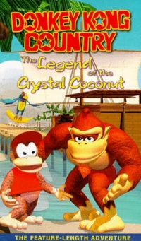 Donkey Kong Country: Legend of the Crystal Coconut (VHS) Box Art