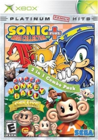 Sonic Mega Collection Plus & Super Monkey Ball Deluxe - Platinum Family Hits Box Art