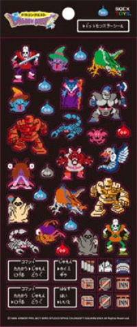 Dragon Quest dot monster sticker set A Box Art