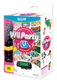Wii Party U (Black Wii Remote Plus) Box Art