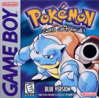Pokémon Blue Version (white ESRB) Box Art