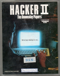 Hacker II: The Doomsday Papers (Activision / cassette) Box Art