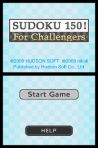 SUDOKU 150! For Challengers Box Art