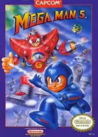 Mega Man 5 Box Art