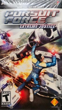 Pursuit Force: Extreme Justice Demo Disc Box Art