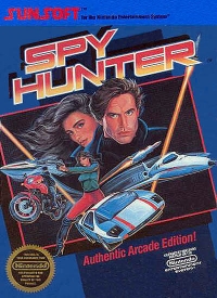 Spy Hunter (3 screw cartridge) Box Art