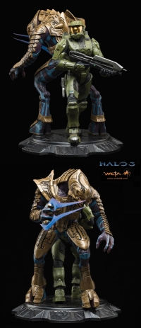 Weta Collectibles: Halo 3--Master Chief and Arbiter Statue Box Art