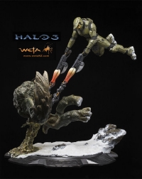Weta Collectibles: Halo 3--Master Chief vs. The Flood statue Box Art