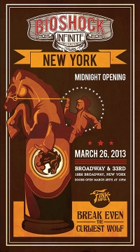 Bioshock Infinite: Midnight Release Poster (New York) Box Art