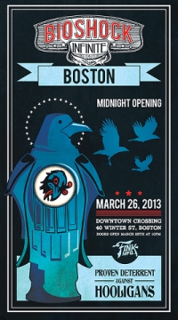 Bioshock Infinite: Midnight Release Poster (Boston) Box Art