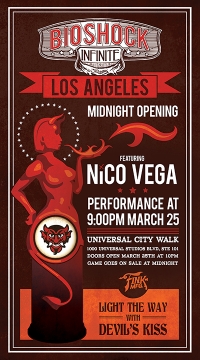 Bioshock Infinite Los Angeles Midnight Opening poster Box Art