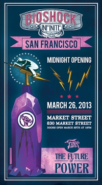Bioshock Infinite: Midnight Release Poster (San Francisco) Box Art