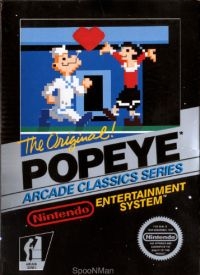 Popeye - Arcade Classic Series (3 screw cartridge) Box Art