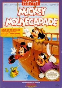 Mickey Mousecapade (oval Seal) Box Art