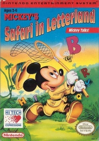 Mickey's Safari in Letterland Box Art