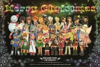Square Enix Members Japan 2011 Holiday Postcard - Group (Black) Box Art