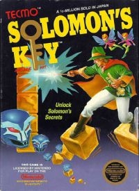 Solomon's Key (3 screw cartridge) Box Art
