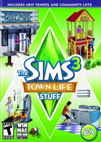 Sims 3, The: Town Life Stuff Box Art