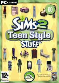 Sims 2, The: Teen Style Stuff Box Art