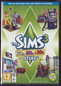 Sims 3, The: 70s, 80s, & 90s Stuff Pack Box Art