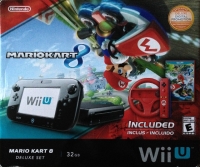 Nintendo Wii U - Mario Kart 8 Deluxe Set (Mario Wii Remote / Mario Wii Wheel) Box Art
