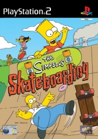 Simpsons, The: Skateboarding Box Art