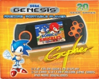 AtGames Sega Genesis Firecore Portable Player Gopher Box Art