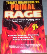 Primal Rage - Totally Unauthorized Strategy Guide Box Art