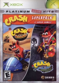 Crash Nitro Kart / Crash Bandicoot: The Wrath of Cortex - Platinum Family Hits Box Art