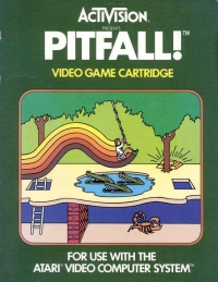 Pitfall! (white text label) Box Art