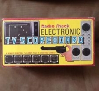 Radio Shack Electronic TV Scoreboard (yellow box) Box Art