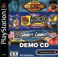 Mike Tyson Boxing / FoxKids.com Micro Maniacs Racing / Jarrett & Labonte Stock Car Racing Demo CD Box Art
