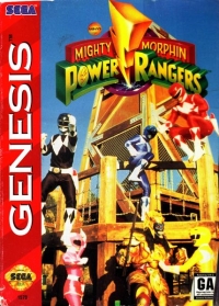 Mighty Morphin Power Rangers (playground cover) - Sega Genesis