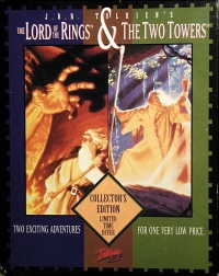 JRR Tolkien's The Lord of the Rings & The Two Towers Box Art